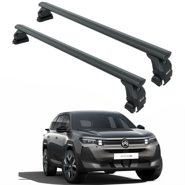 For Citroen C5 Aircross (2025- Up) Roof Rack System Cross Bars - Aluminum Lockable - Black