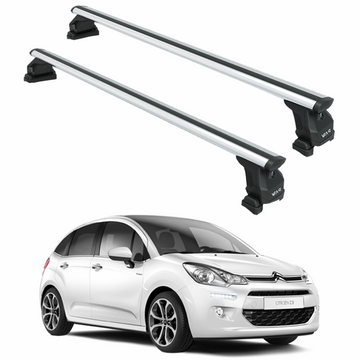 Für Toyota Tacoma 2016-Up Dachträger Querträger Metallhalterung Normales Dach Alu Schwarz