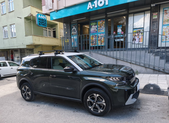 For Nissan Micra 2025- Up Roof Rack Cross Bars Normal Roof Silver