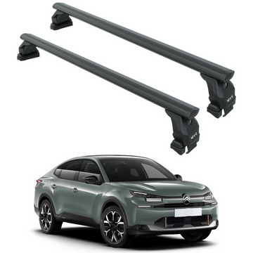 For Citroen C4 2020-2025 Roof Rack System, Aluminum Cross Bar, Normal Roof, Black