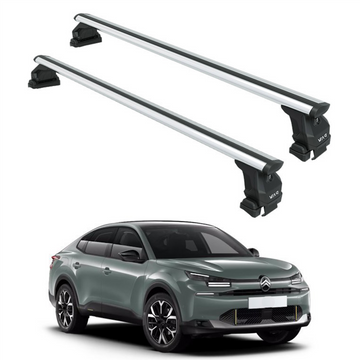 For Citroen C4 2020-2025 Roof Rack System, Aluminum Cross Bar, Normal Roof, Silver