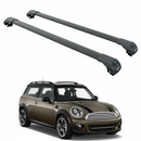 Für Mini Countryman F60 2017-Up Dachträgersystem Träger Querstangen Aluminium abschließbar Hochwertige Metallhalterung Silber-1