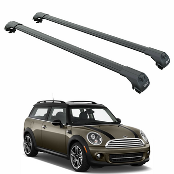 For Mini Clubman R55 2011-2014 Roof Rack Cross Bars Load Carrying Bars Black
