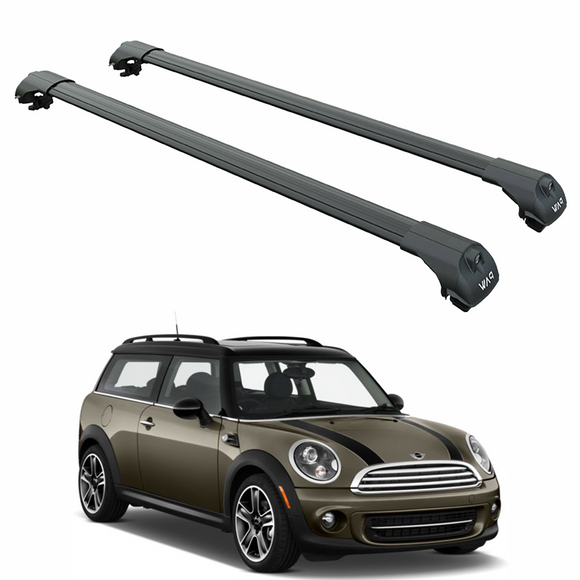 Für Mini Countryman F60 2017-Up Dachträgersystem Träger Querstangen Aluminium abschließbar Hochwertige Metallhalterung Silber