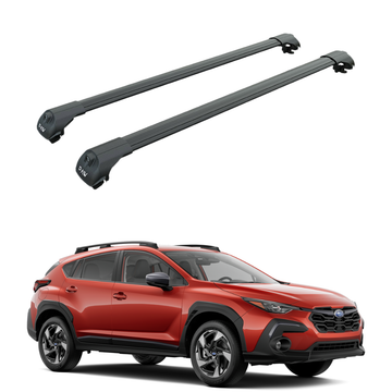 Compatible with Subaru Crosstrek Gen3 2024-2026 Roof Rack Crossbars Black