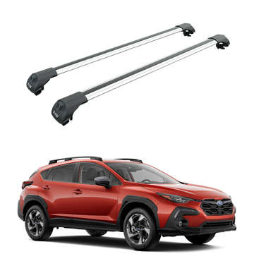Compatible with Subaru Crosstrek Gen3 2024-2026 Roof Rack Crossbars Silver
