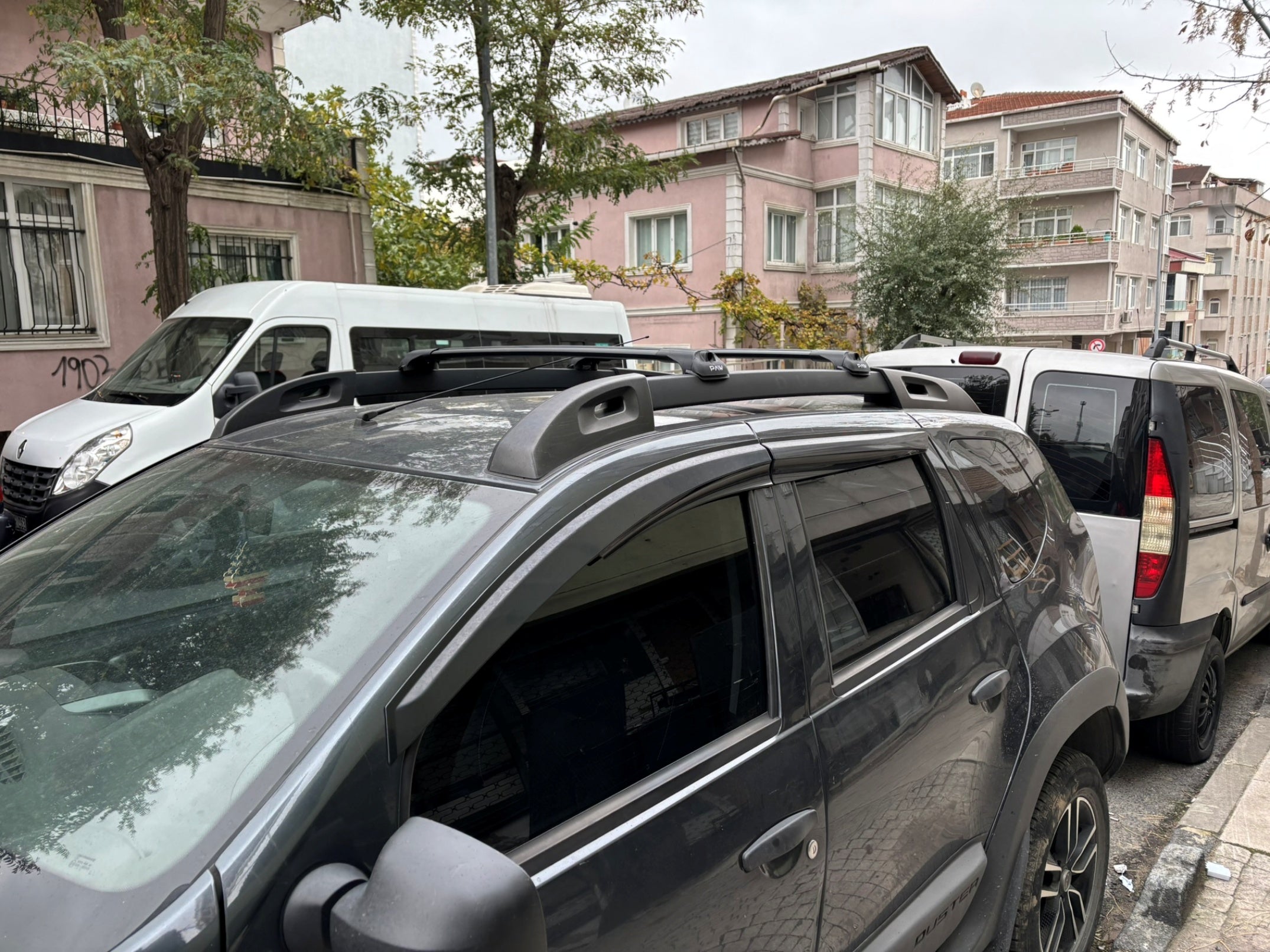 For Dacia Duster 2014-2017 Roof Rack System, Aluminium Cross Bar Black