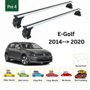 Für Volkswagen E-Golf 2014–20 Dachträger Querträger Metallhalterung Normales Dach Alu Silber-2