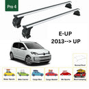 For Volkswagen E-UP 2013-2019 Roof Rack Cross Bar Normal Roof Alu Silver-2