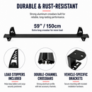 Nissan NV Cargo Ladder Rack – 3 Aluminum Cross Bars, Black | NV1500 NV2500 NV3500 2012–2021-4