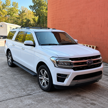 Für Ford Expedition 2018-Up Dachträgersystem, Aluminium-Querstange, Metallhalterung, abschließbar, Schwarz - 0
