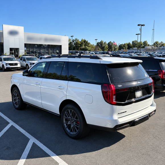 Für Ford Expedition 2007–2018 Dachträgersystem, Aluminium-Querstange, Metallhalterung, abschließbar, Silber