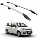 Fiat Panda 319 Roof Rails 2011-2025 | Silver Aluminum Side Roof Rail System-1