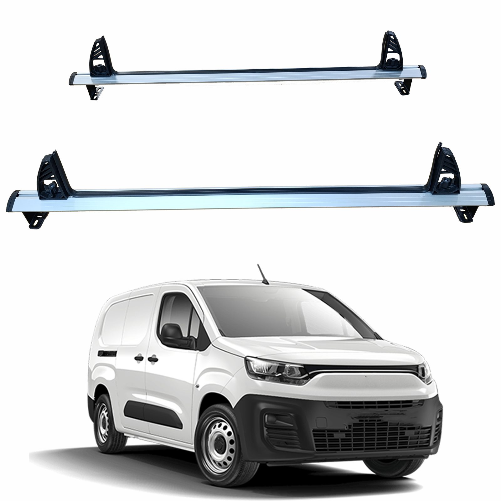 For Fiat Doblo 2022-2025 Ladder Roof Racks Cross Bars Carrier 2 Qty