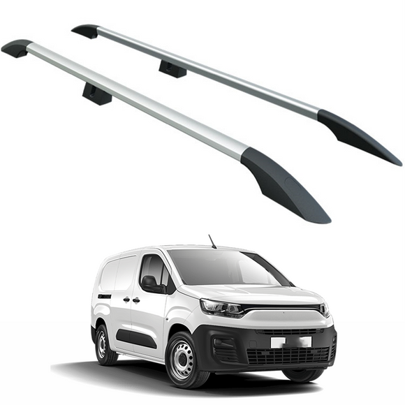 For Fiat Doblo LWB 2022-2025 Van Aluminium Roof Rails Silver