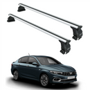 For Fiat Tipo 2015–2025 Roof Rack System – Aluminum Cross Bar (Silver, Normal Roof)-1