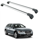 For Audi A4 Allroad B8 2008-2017 Roof Rack Cross Bars Raised Rail Silver-1