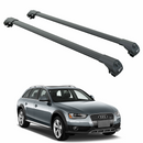 For Audi A4 Allroad B8 2008-2017 Roof Rack Cross Bars Raised Rail Black-1