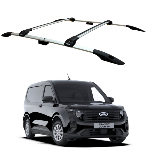 For Ford Courier (2023-2026) Roof Side Rails and Roof Racks Cross Bars Silver