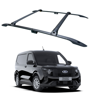 For Ford Courier (2023-2026) Roof Side Rails and Roof Racks Cross Bars Black
