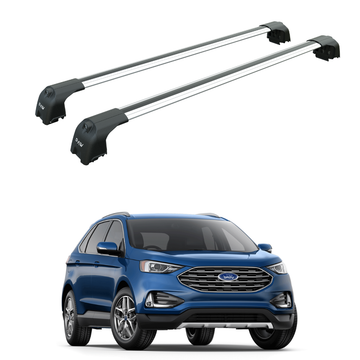 For Ford Edge CD539 2015-2025 Roof Rack Cross Bars Flush Rail Black