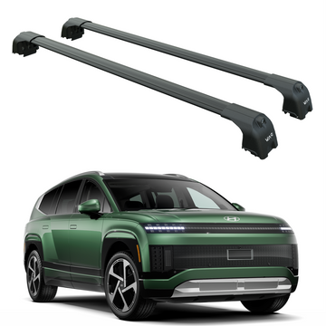 For Hyundai ioniq 9 Roof Rack Cross Bars Flush Rails Alu Black
