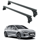 For Hyundai i30 2017-2025 Roof Rack Crossbars Screw Installation Fix Pro Model Black-1