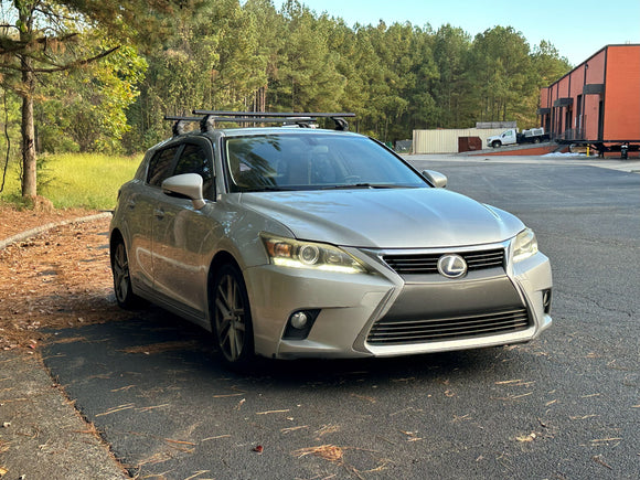 For Lexus CT 200H (2011-2017) Roof Rack Cross Bars Normal Roof Pro 4, Black