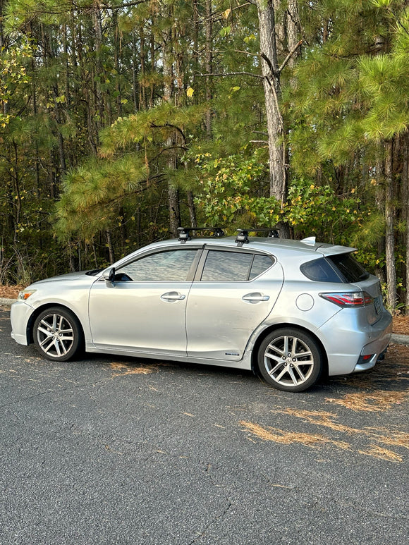 For Lexus CT 200H (2011-2017) Roof Rack Cross Bars Normal Roof Pro 4, Black