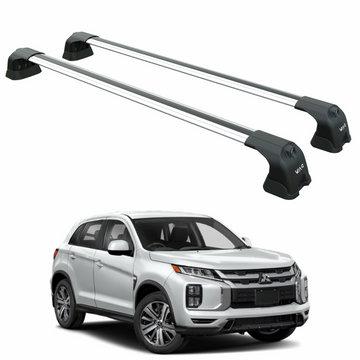 Für Mitsubishi Outlander Sport 2011–2022, Dachträgersystem, Träger, Querträger, Aluminium, abschließbar, hochwertige Metallhalterung, schwarz