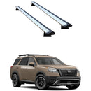 For Nissan Pathfinder Rock Creek 2023-Up Roof Rack Cross Bars Tubular Rack, Silver-1