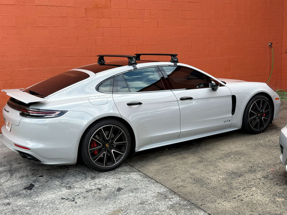 Für Porsche Macan ab Baujahr 2014. Dachträgersystem, Träger-Querstangen, Aluminium, abschließbar, hochwertige Metallhalterung 