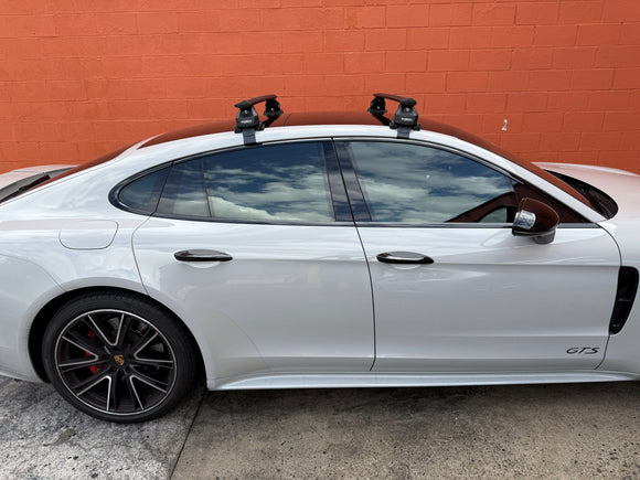 Für Porsche Macan ab Baujahr 2014. Dachträgersystem, Träger-Querstangen, Aluminium, abschließbar, hochwertige Metallhalterung 