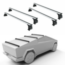 For Tesla Cybertruck (2024-2025) | Bed Rack Cross Bars (Aluminum, Silver) 4 Qty-1