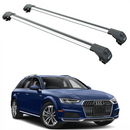 For Audi A4 Allroad B9 2015-2019 Roof Rack Cross Bars Raised Rail Silver-1