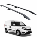 For Fiat Doblo LWB 2010-2020 Van Aluminium Roof Rails Black-1