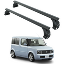 For Nissan Cube Z11 2002–2008 Roof Rack System – Aluminum Cross Bar (Black, Normal Roof)-1