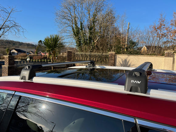 For Bmw 2 Series Grand Tourer (F46) 2014-2021 Roof Rack System, Aluminium Cross Bar, Flush Roof, Black