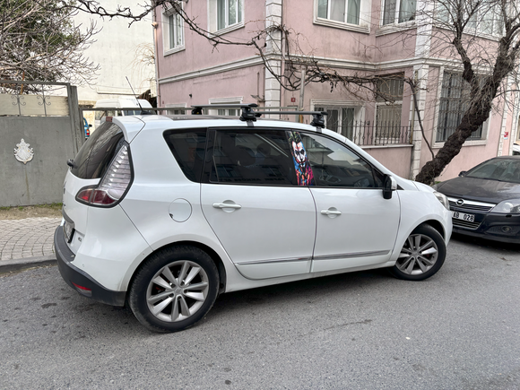 Für Renault Grand Scenic 2013–2016 Dachträgersystem, Aluminium-Querstange, Metallhalterung, normales Dach, schwarz