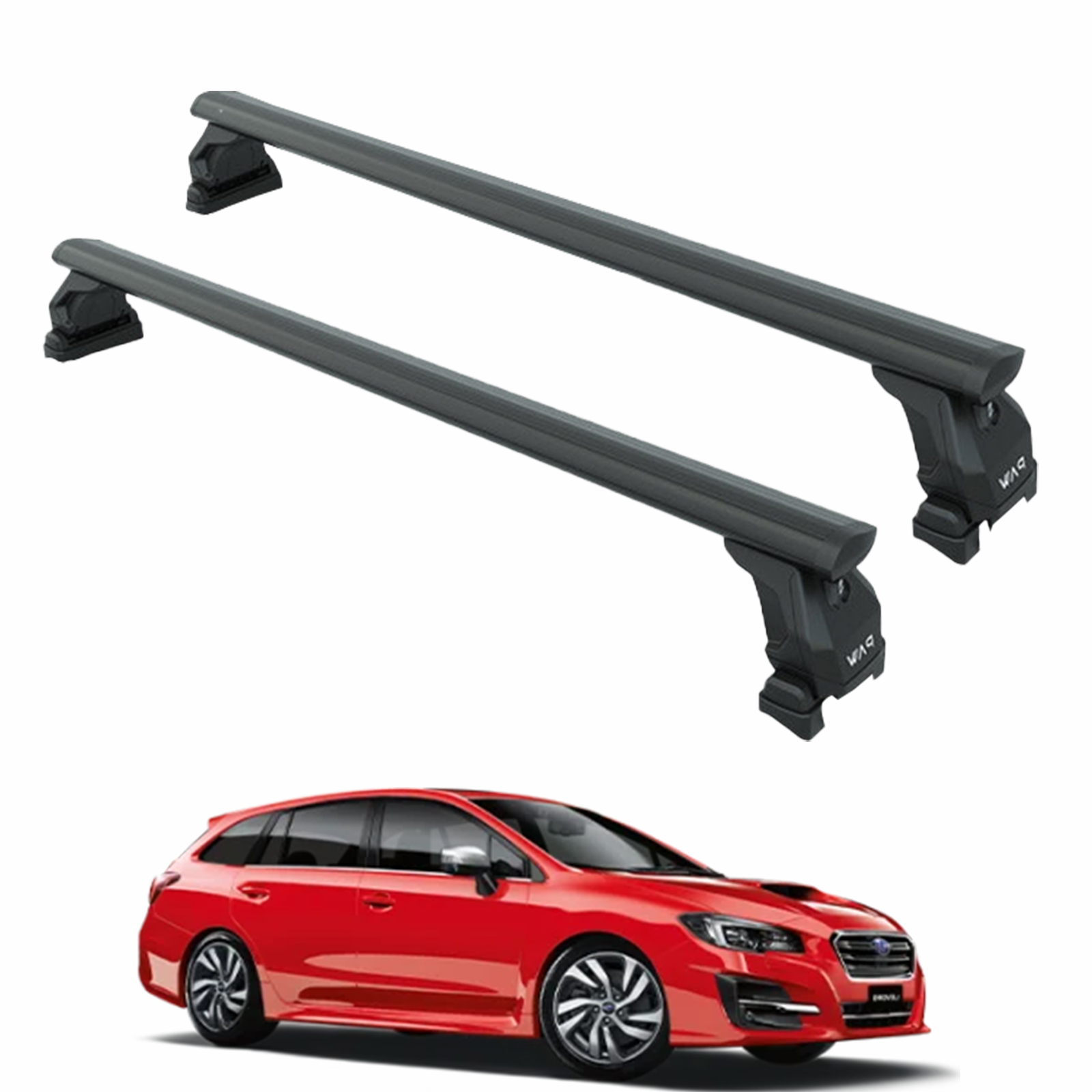 111. Kompatibel mit abschließbaren Aluminium-Dachträgern für Fahrzeuge mit Standarddach Toros Pro 1 Black