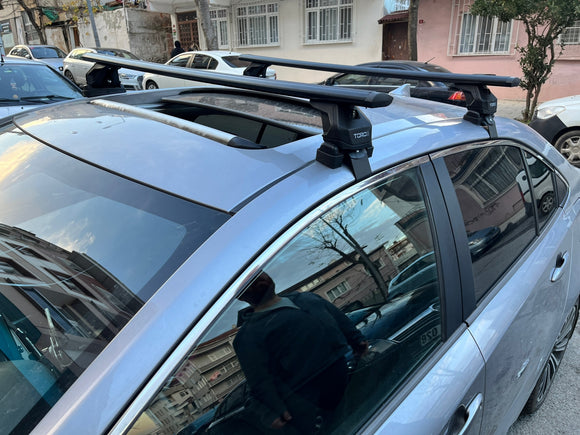 For Toyota Corolla Hatchback 2018-2025 Roof Rack Cross Bars Normal Roof Black