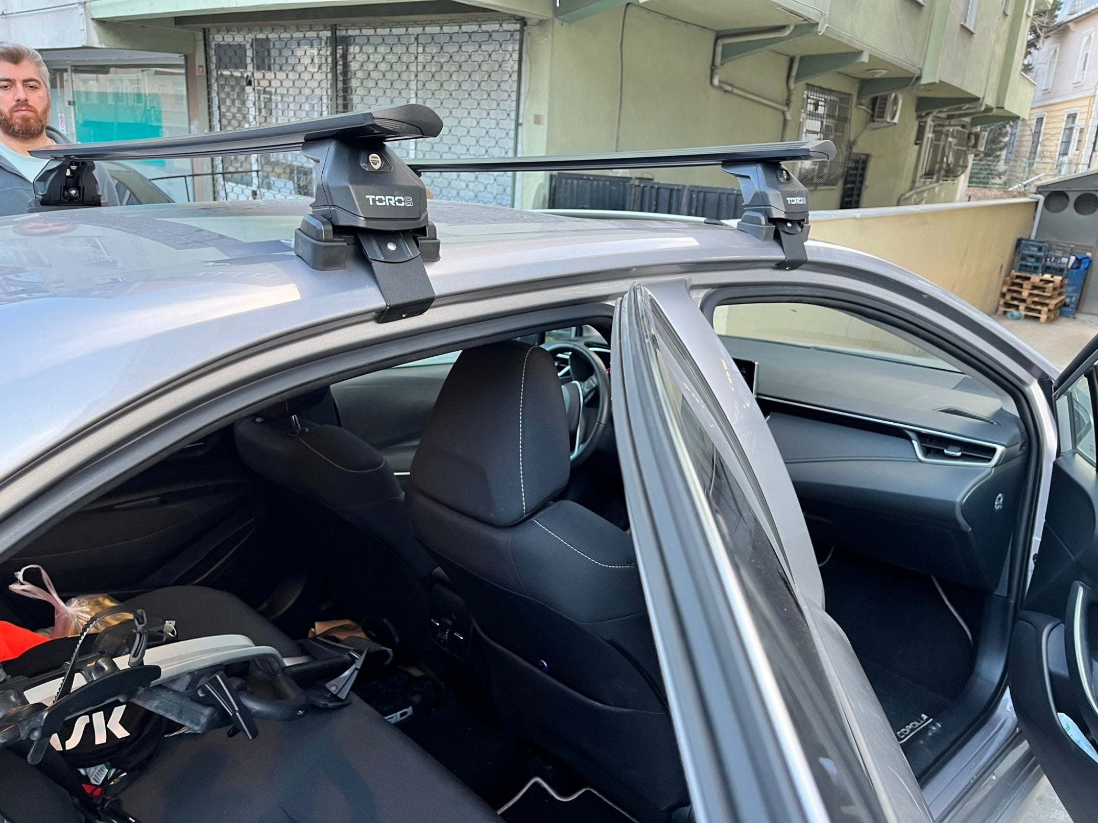 For Toyota Corolla Sedan 2018-2025 Roof Rack Cross Bars Normal Roof Black