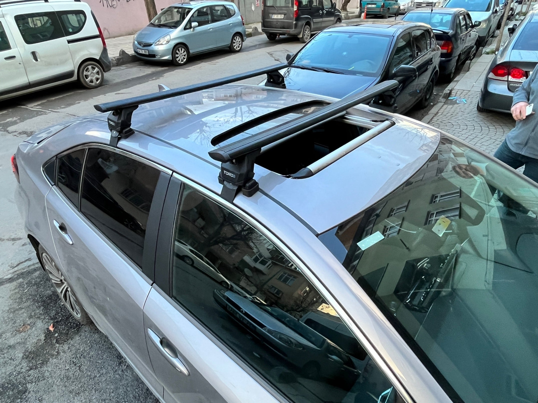 For Toyota Corolla Sedan 2018-2025 Roof Rack Cross Bars Normal Roof Black