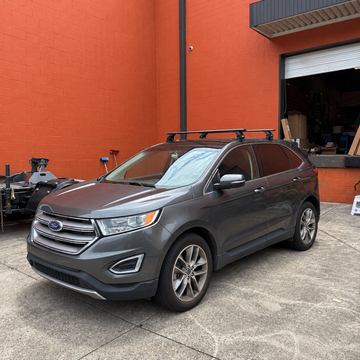 For Ford Edge 2nd Gen (CD539) 2015-2024 Roof Rack Cross Bars Normal Roof, Black - 0