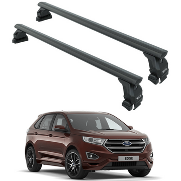 For Ford Edge (2015-2024) Roof Rack Cross Bars Normal Roof, Black