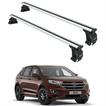 For Ford Edge (2015-2024) Roof Rack Cross Bars Normal Roof, Silver