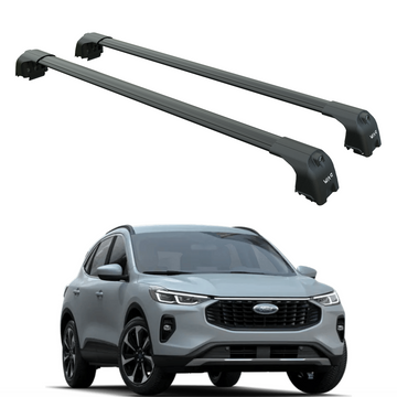 For Ford Escape CX482 (2020-2025) Roof Rack Cross Bars Flush Rail, Black