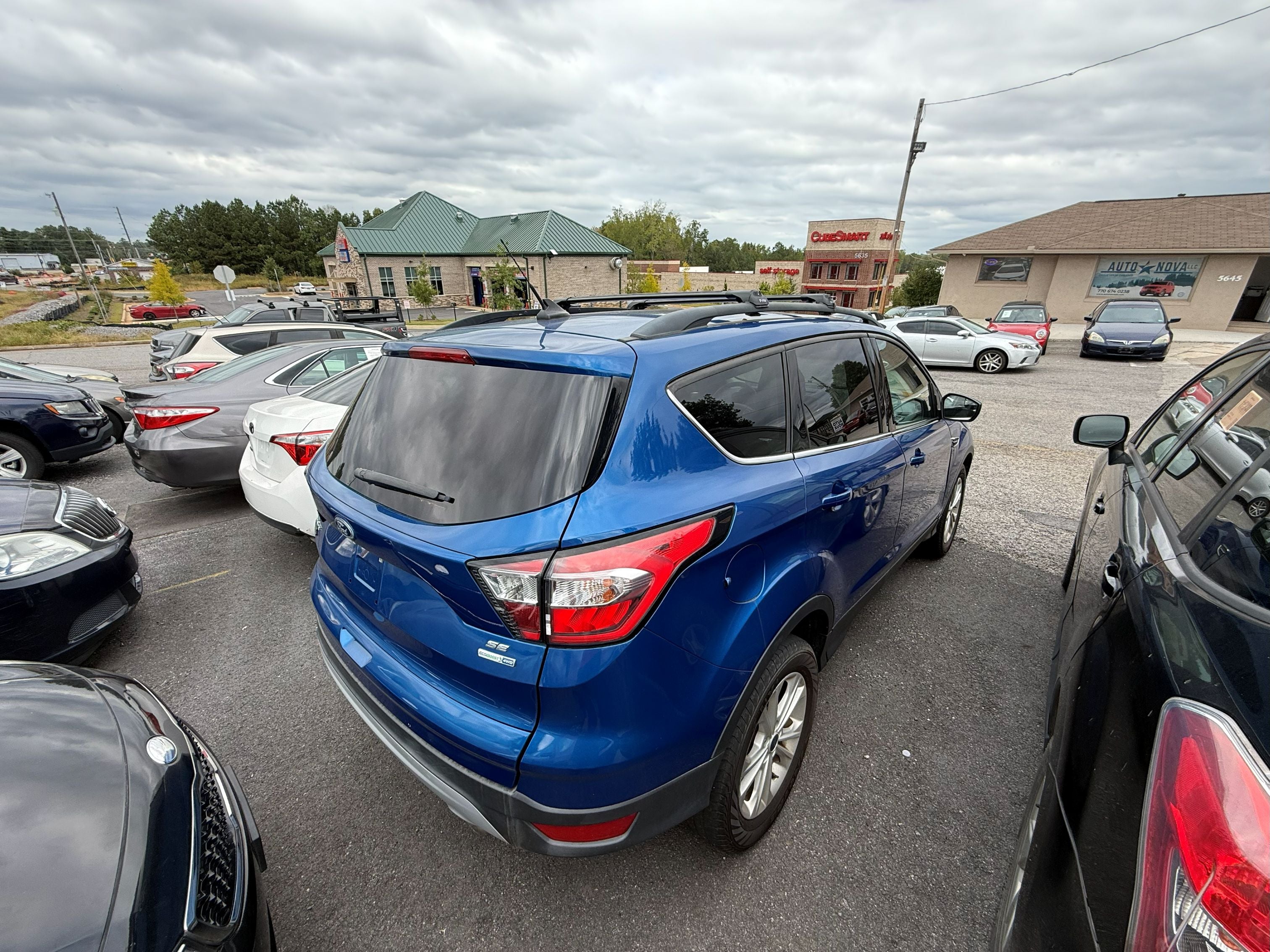 For Ford Escape (2013–2019) Roof Rack Cross Bars Raised Rail, Silver