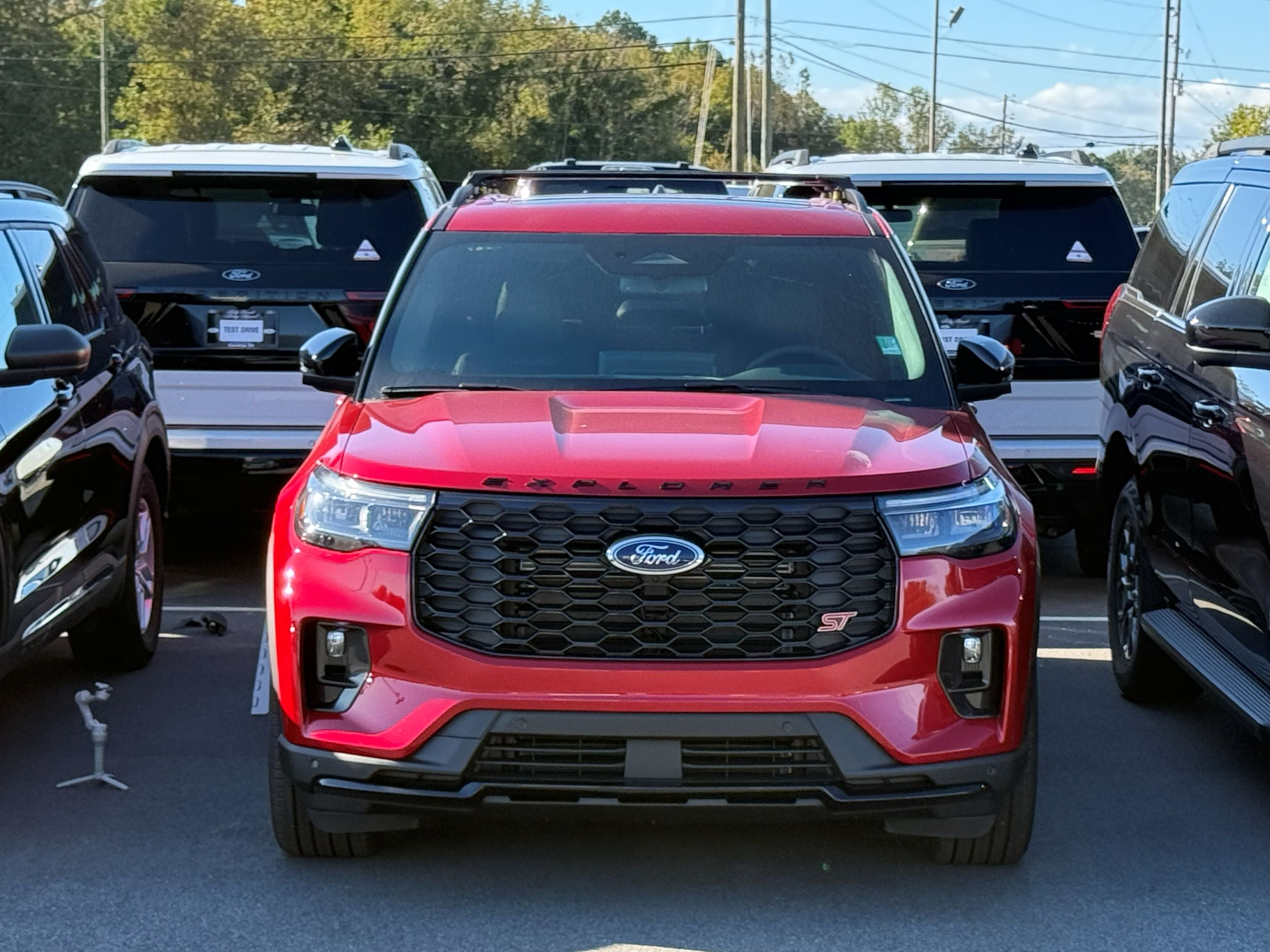 Für Ford Explorer 2020-Up Dachträgersystem, Aluminium-Querstange, Metallhalterung, abschließbar, Schwarz