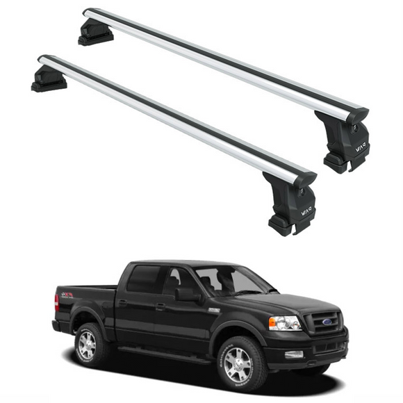 For Ford F-150 11th Gen (2004-2008) Roof Rack Cross Bars Normal Roof, Silver